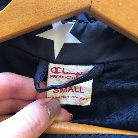 champion coach style jacket in star print